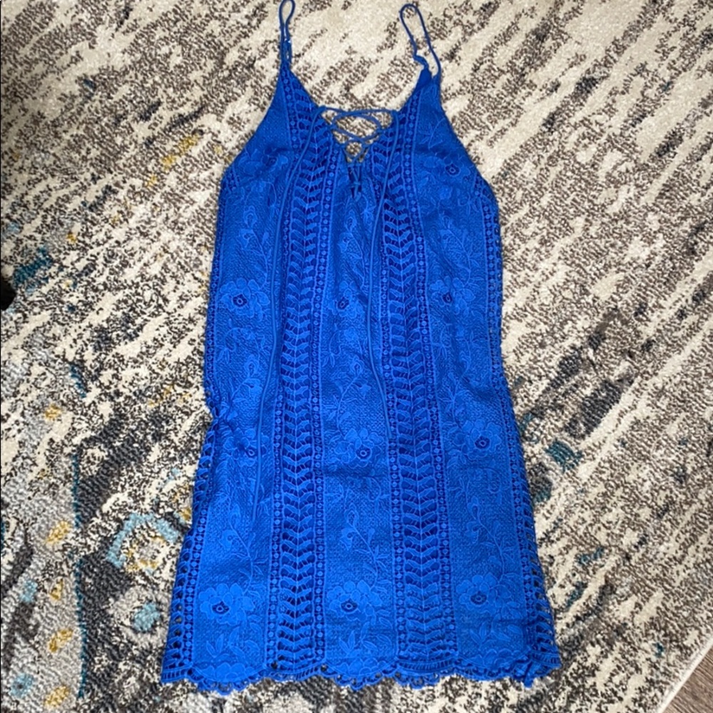 ASTR lace floral dress